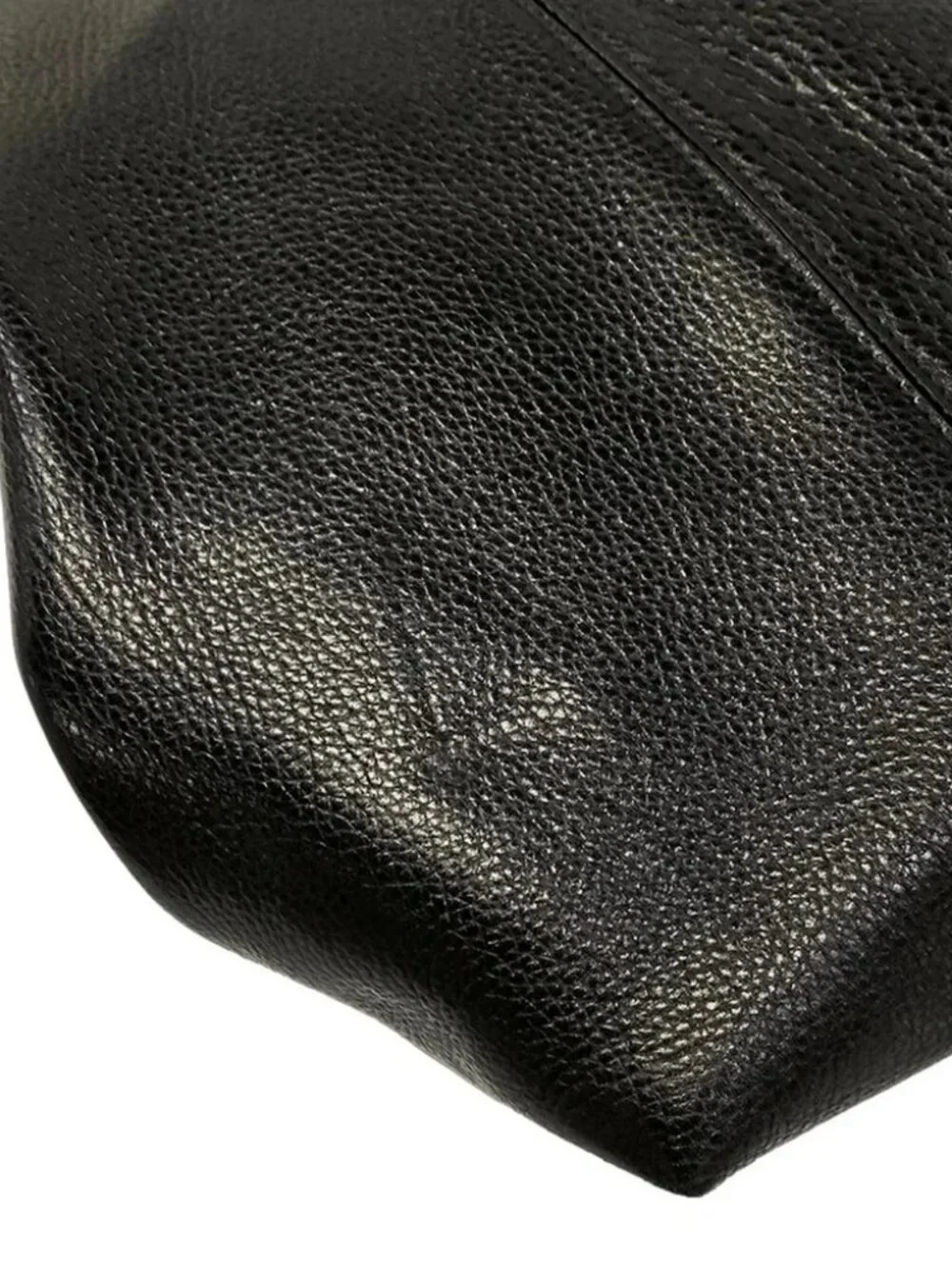 Chloe Spin Large Black Leather Tote Bag